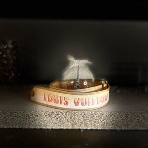 Louis Vuitton Speedy Bandouliere Jacquard Strap Pink and Orange